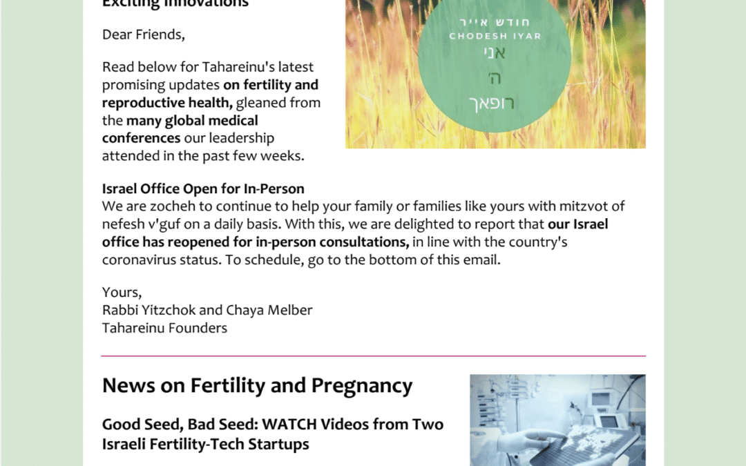 Iyar 5781 / April 2021