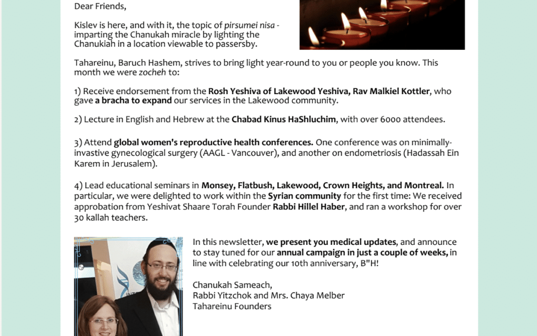 Kislev 5780 / December 2019