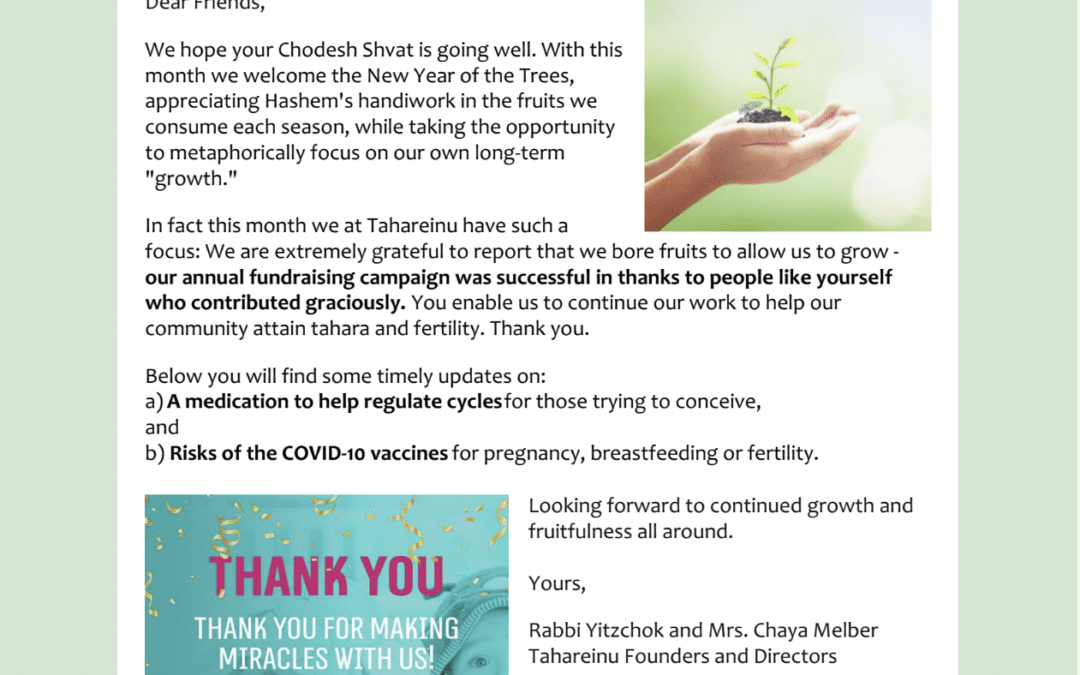 Shvat 5781 / January 2021